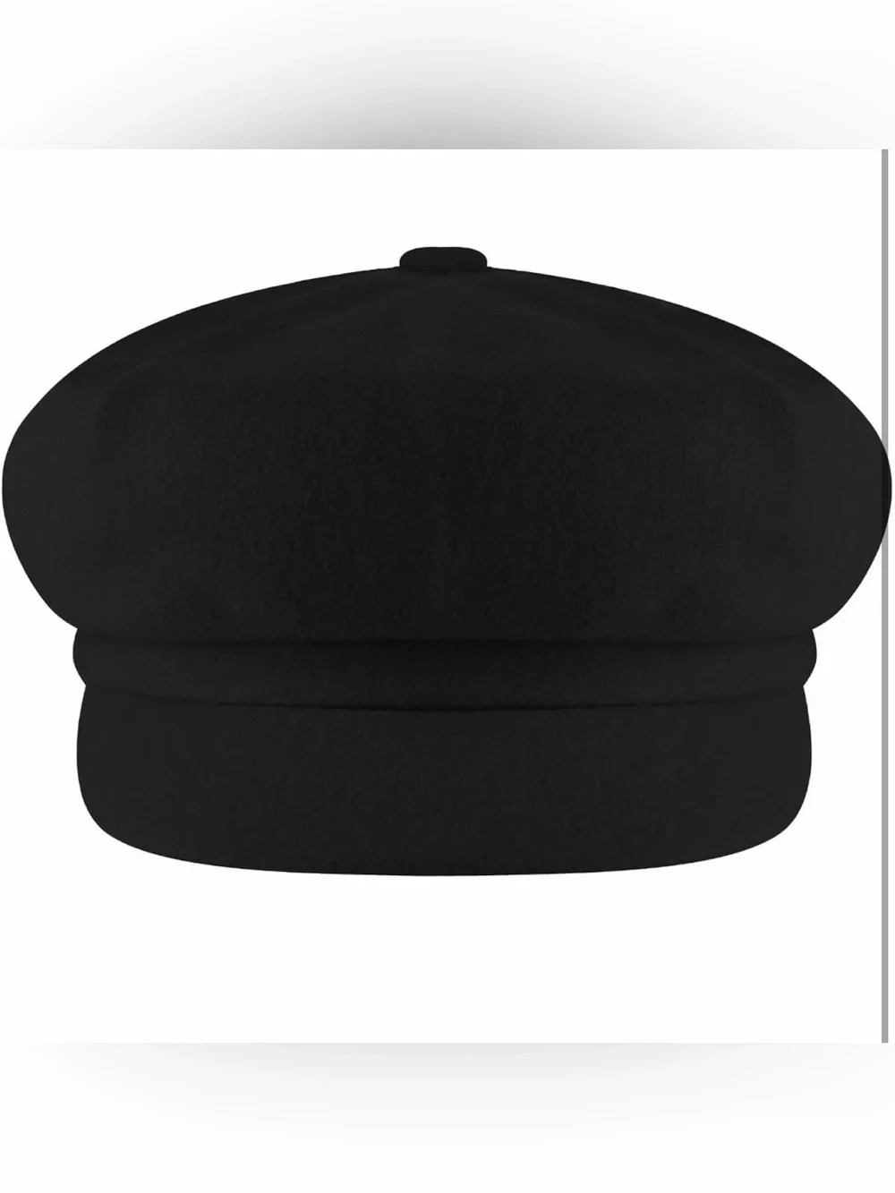 Kangol Black Wool Baker Boy Cap